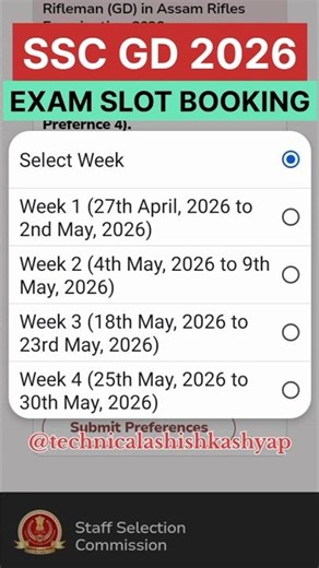 SSC GD SLOT BOOKING 2026...#sscgd #sscgdexam #sscgd2026