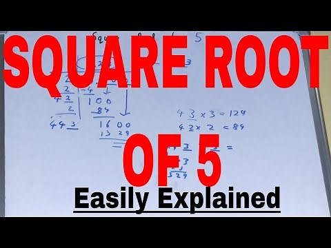 Square root of 5|How to find square root of 5 by division method|Find square root of 5 number