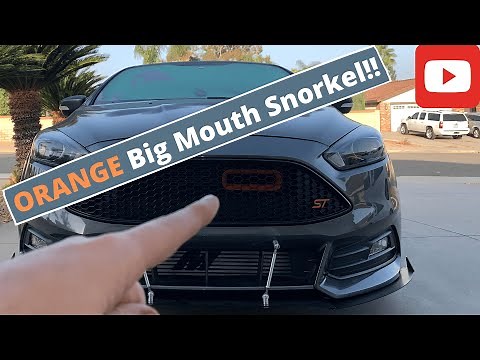 Focus ST Big Mouth Snorkel Install