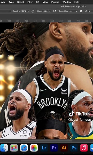 Thought I’d do a quick video of how I do my sport collages, this one I did in 10 mins of the brother @Patty Mills And it is as easy as it looks only abit of creativity needed 🪃 #photoshop #illustrator #pattymills #nba #basketball #aboriginal #aboriginaltiktok #indigenous #kidink