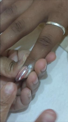 viral chrome brown ombre nail extension #nailart#nails#naildesign#shorts #tutorial#trending#diy#hack