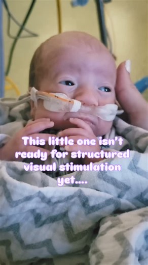 Jacklynn • the NICU OT | This little one isn’t ready for visual input and stimulation like contrast cards or object tracking… Why? Because baby isn’t term... | Instagram