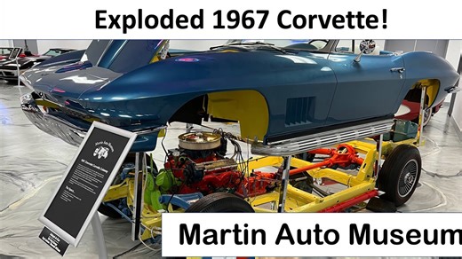 Exploded 1967 Chevrolet Corvette at the Martin Auto Museum in Phoenix, AZ | Visit With JB Donaldson
