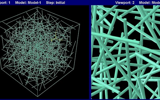 基于Python生成Abaqus三维随机纤维