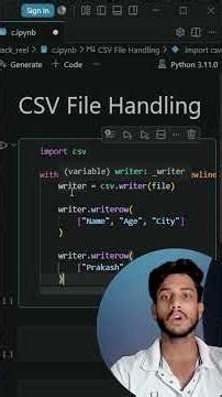 CSV Files Made Easy 🔥