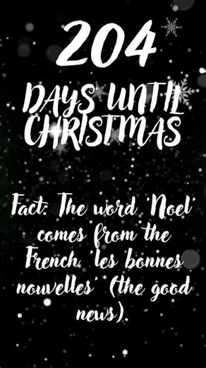 204 Days Till Christmas