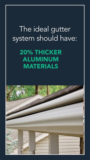 1.8K views | The ideal gutter system should have: -A clog-free design -A maintenance-free promise -20% thicker aluminum materials -Debris and weather protection Experience the difference of Leafguard. Call us today at 1.800.Leafguard for a free estimate! #ProtectedByLeafguard #HomeImprovement #Gutters #MaintenanceFree | Leafguard Brand Gutters | Facebook