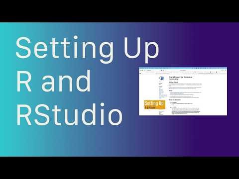 1. Setting up R and Studio (updated)