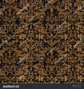 Simple Artistic Floral Classical Seamless Damask Stock Vector (Royalty Free) 1684011889 | Shutterstock