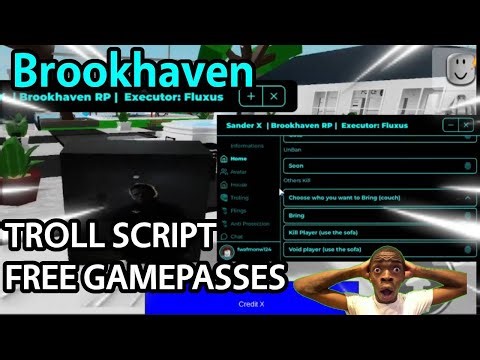 *UPDATED* Brookhaven Script Trolling Unlock All Gamepasses GUI | Roblox Mobile Executor