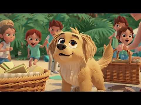 Five Little Puppies | Cute Puppy Song for Kids | Nursery Rhyme & Animal Fun