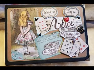 album alice merci STAMPERIA srapbooking #stamperia #aliceaupaysdesmerveilles