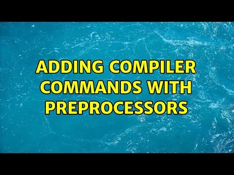 Adding compiler commands with preprocessors