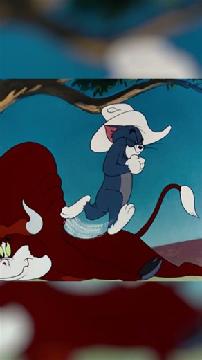 Kovboy Tom'un başı bu sefer boğayla dertte 🤠 #shorts #çizgfilm #nostalji #tomandjerry #tomvejerry