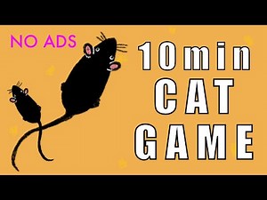 CAT IPAD GAME FOR CATS - 10 MIN NO ADS MOUSE CHASE | Indoor Cat Guide