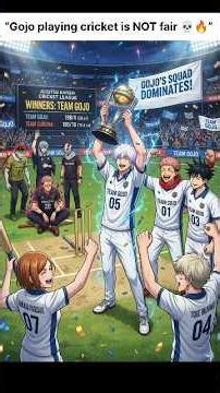 What if Gojo played cricket… and DOMINATED? 💀🔥”