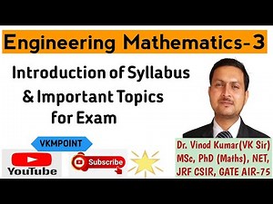 Engineering Mathematics-3 | Syllabus Discussion | Important Topics for Exam | vkmpoint
