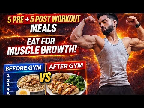 If You’re Not Eating This, You’ll NEVER Build Muscle (Pre & Post Workout Meals)