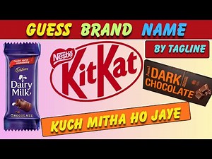 Guess 🤔 Brand Name by its Tagline | 60 Questions😤 | Choco Quiz