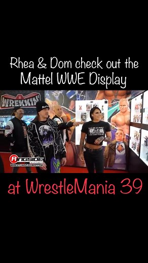 65K views · 9.1K reactions | Judgement Day’s @rhearipley_wwe & @dominik_35 check out the @mattel @wwe Display at #WrestleMania39! Shop #Mattel #WWE Figures at WrestlingFigures.com Watch all our #WrestleMania Video Coverage at YouTube.com/RingsideC #RingsideCollectibles #WrestlingFigures #WWEEliteSquad #WWERaw #SmackDown #JudgementDay #RheaRipley #DominikMysterio | Ringside Collectibles WrestlingFigures.com | Facebook