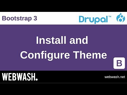 Using Bootstrap 3 in Drupal 8, 2.2: Install and Configure Theme