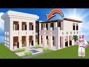 MINECRAFT TUTORIAL: CÓMO HACER UNA CASA MODERNA DE LUJO #47 |CÓMO CONSTRUIR PARTE 1/2