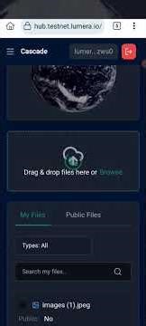 lumera Hub Wallet cascade using files