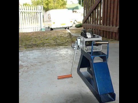 Petingo Manual winch used for caravan positioning up steep slope