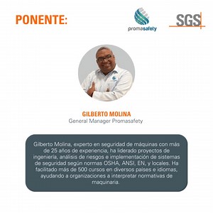 ⏳Nuestro webinar sobre Liderazgo en Proyectos de Seguridad de Máquinas está a la vuelta de la esquina. 🔒 ¿Ya tienes tu lugar reservado? No te pierdas esta oportunidad de aprender cómo liderar proyectos de seguridad con impacto, basados en la norma ISO 12100 y la prevención intrínseca. ¡No faltes! 🙌 Regístrate gratis 👉 https://bit.ly/47klf6R #SeguridadEnMaquinas #ISO12100 | SGS
