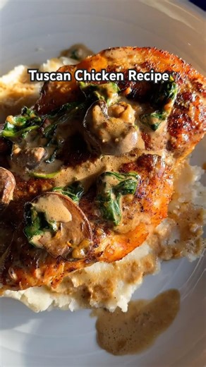 Tuscan Chicken Recipe! 🙌🤤 #recipes