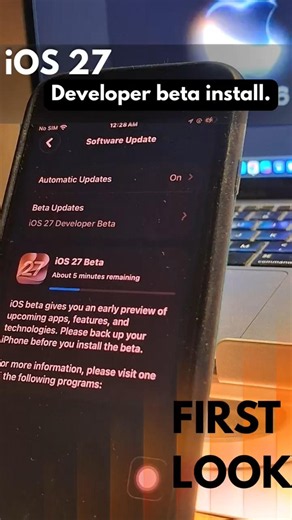 iOS 27 Dev Beta 1 #ios27 #wwdc26 #iphonese #iphone