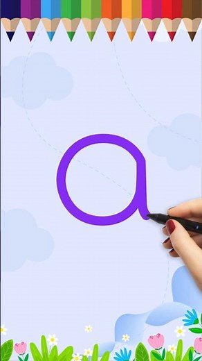 Learn how to write the alphabet for toddlers - Writing ABC lowercase and small letters for kids