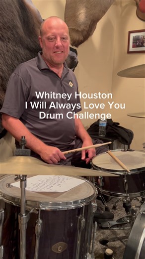 Whitney Houston I will always love you Drum Challenge #whitneyhoustondrumchallenge #cosmicderbis
