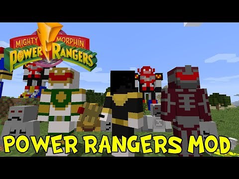 ITS MORPHING TIME! BECOME A POWER RANGER! || Minecraft Power Rangers Mod Review
