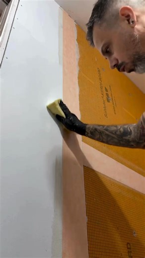 Every solid shower starts with prep. Using KERDI-BOARD with KERDI-BAND keeps the walls and seams waterproof, setting the stage for a lasting tile installation. Great work JC Tile 🚿🛠️ #KERDIBOARD #KERDIBAND #TilePrep #Waterproofing #ShowerInstall #TileWork | Schluter-Systems North America