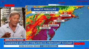 STORM WATCH: Potentially dangerous weather could be heading for both coasts over the weekend. Here’s the latest forecast. | CBS Evening News