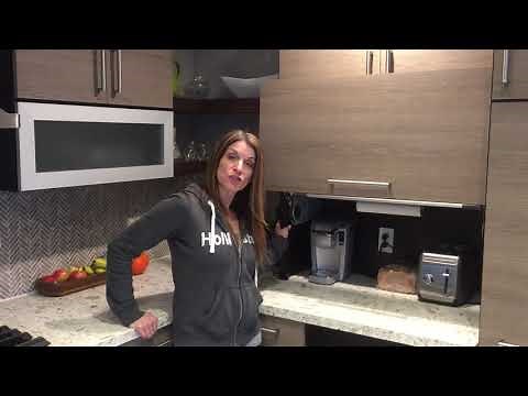 appliance garage with Vertical Lift door