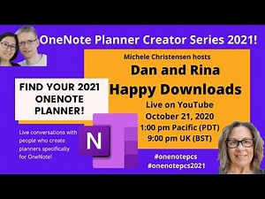 OneNote Planner 2021: Happy Downloads | OneNote Planner Creator Series