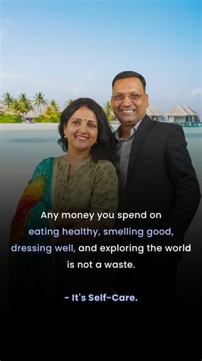 Samir Agarwal on Instagram: "Not every expense is a mistake. Some are investments you feel, not measure. Eating clean. Looking confident. Smelling good. Traveling, experiencing, living. Money spent on your health, confidence, and experiences doesn’t disappear — it compounds into energy, clarity, and happiness. Wealth is not about cutting joy. It’s about spending consciously and investing intentionally. Because a well-lived life and a well-planned financial future are meant to grow together. --- 