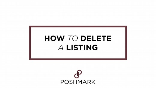 How to delete a listing