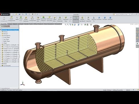 Solidworks tutorial | Sketch Heat Exchanger in Solidworks