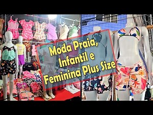Wholesale of Beachwear, Children's and Plus Size Women's Clothing at the Brás Street Market.