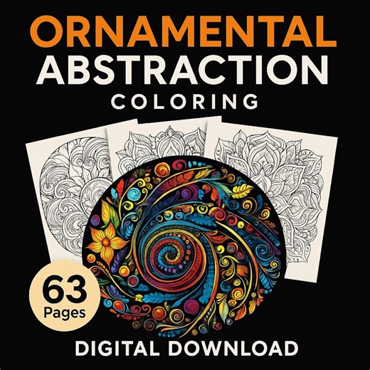 63 Mandala Coloring Pages | Intricate Floral Designs (digital Download) - Etsy