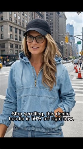 This is your sign to stop overthinking outfits. Half-zip denim hoodie = comfy like a sweatshirt, cute like a jacket. Throw it on with shorts, leggings, or jeans and you’re done. Runs true to size, super flattering, and it’s on sale with free shipping. Tap the bag before it sells denim hoodie women, half zip denim pullover, jean hoodie jacket, casual denim top, lightweight denim hoodie, women fall outfit top, oversized denim hoodie, trendy denim jacket hoodie #tiktokshop #denimhoodie #falloutfit 