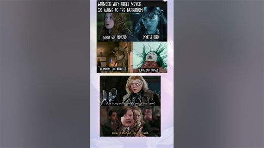 Why Girls Never Go Alone to the Bathroom 😂 | Harry Potter Meme #harrypotter #viral #memes #trending