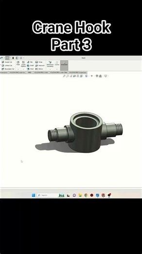 Crane hook Nuts and Bushings SolidWorks Tutorial! SolidWorks