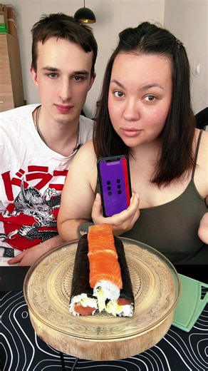 Challenge of a bites sushi #challenge #wasabi #wasabichallenge #familygames #game @Lera Kel