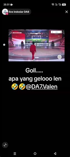 Goll: Reaksi Lucu Valen saat Skor Goal — video singkat Valenda7
