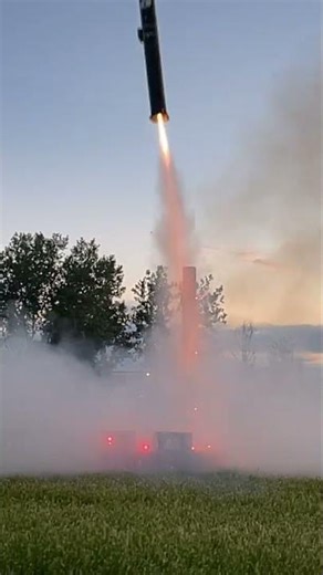 Mak I Liftoff Slow Motion Flame Trench