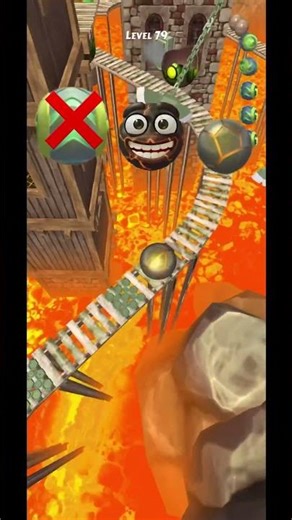The ball runed on fire land #gamplay #goingviral